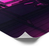 Vaporwave Gaming-Schreibtisch Poster (Ecke)