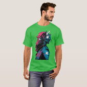 Vaporwave Gas Mask Streetwear Urban Style friends T-Shirt (Vorne ganz)