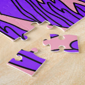 Vaporwave Great Wave: Stilvolle Ocean Art Puzzle (Seite)