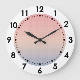 Vaporwave Große Wanduhr
