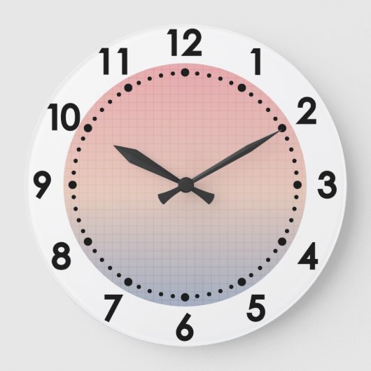 Vaporwave Große Wanduhr (Vorderseite)