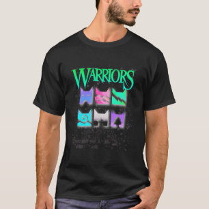 Vaporwave Inverted Warriors Cats Clan Icons for Wa T-Shirt