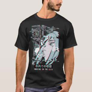 Vaporwave Japan Street Fashion Smoking Anime T-Shirt