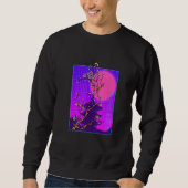 Vaporwave Japanese Cherry Blossom Japan Sakura Flo Sweatshirt (Vorderseite)