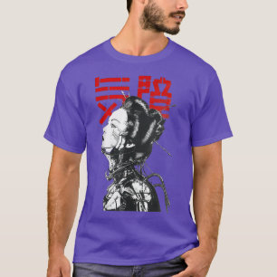 Vaporwave Japanese Cyberpunk Geisha Ästhetische Ur T-Shirt