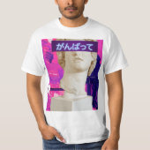 Vaporwave japanese kawai statue T - Shirt (Vorderseite)