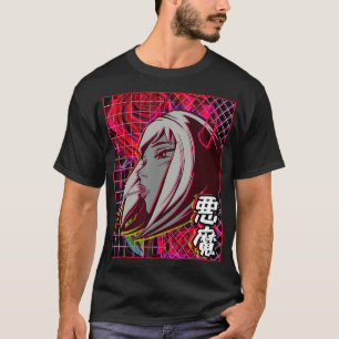 Vaporwave Japanische Retrowave-Ästhetik Anime T-Shirt