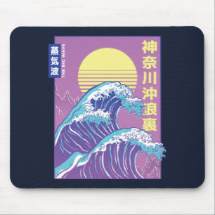 Vaporwave Kanagawa Mousepad