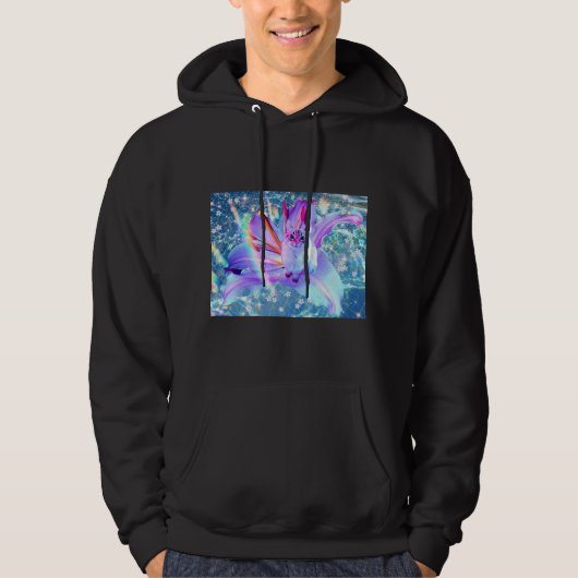 Vaporwave-Katze - Kapuzenpullover Hoodie (Vorderseite)