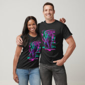 Vaporwave-Katzen-Ästhetik-Synthwave-Cyberpunk-schw T-Shirt (Unisex)
