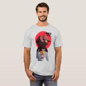 Vaporwave Modern Urban Cybperunk Style Samurai  T-Shirt (Vorne ganz)