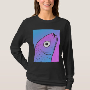 Vaporwave Mullet Ästhetische Pastell Goth Fish T-Shirt