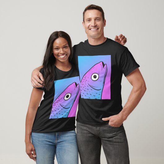 Vaporwave Mullet Ästhetische Pastell Goth Fish T-Shirt (Unisex)