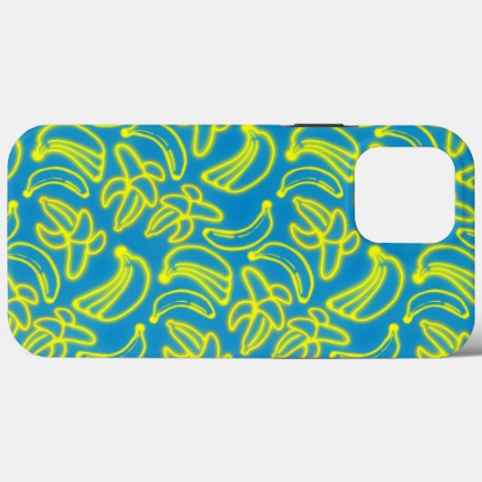 Vaporwave Neon Bananas Retro Futuristic Case-Mate iPhone Hülle (Rückseite (Horizontal))
