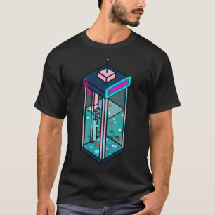 Vaporwave Phonebooth Sticker T-Shirt