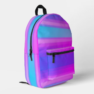 Vaporwave Pink und Blue Acrylic Paint Technology Bedruckter Rucksack