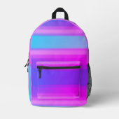Vaporwave Pink und Blue Acrylic Paint Technology Bedruckter Rucksack (Vorderseite)