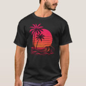 Vaporwave Retro Tropical Sunset T-Shirt (Vorderseite)