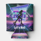 Vaporwave Roller Skate Geburtstagsparty Dosenkühler (Rückseite)