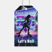 Vaporwave Roller Skate Geburtstagsparty Geschenkanhänger (Vorderseite)