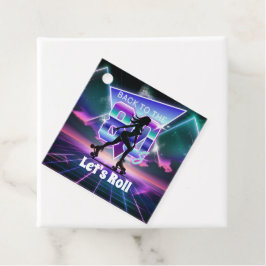 Vaporwave Roller Skate Geburtstagsparty Geschenkanhänger