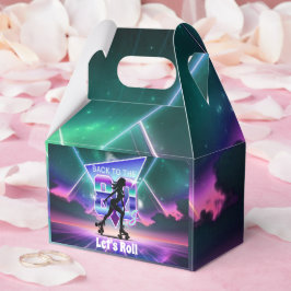 Vaporwave Roller Skate Geburtstagsparty Geschenkschachtel