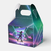 Vaporwave Roller Skate Geburtstagsparty Geschenkschachtel (Rückseite)