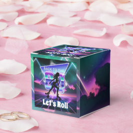 Vaporwave Roller Skate Geburtstagsparty Geschenkschachtel