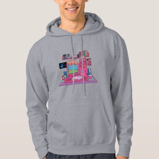 Vaporwave Room V01 Hoodie (Vorderseite)