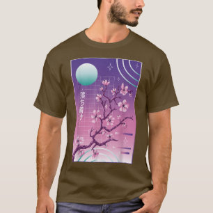 Vaporwave Sakura 80er 90er japanische Kirschblüten T-Shirt