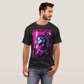 Vaporwave Samurai Neon City New Urban Style  T-Shirt (Vorne ganz)