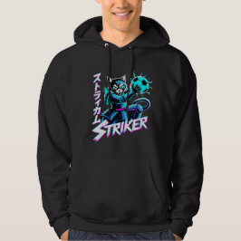 Vaporwave Samurai Striker Cat For Anime Gamers  Hoodie