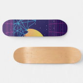 Vaporwave Skateboard (Horizontal)