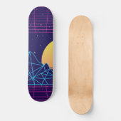 Vaporwave Skateboard (Vorderseite)