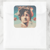 Vaporwave-Sticker Quadratischer Aufkleber (Tasche)