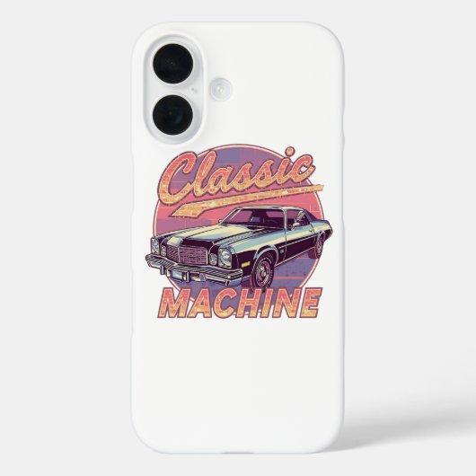 Vaporwave Style Classic Automobile Case-Mate iPhone Hülle (Rückseite)