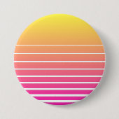Vaporwave Sun Button (Vorderseite)