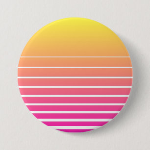 Vaporwave Sun Button