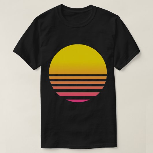 Vaporwave Sun T-Shirt (Design vorne)