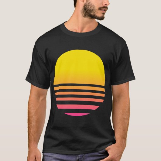 Vaporwave Sun T-Shirt (Vorderseite)
