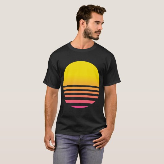 Vaporwave Sun T-Shirt (Vorne ganz)