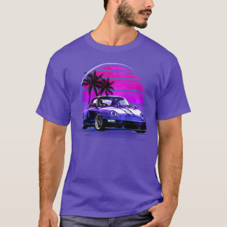 Vaporwave Sunset 80S Car retro friends friend T-Shirt