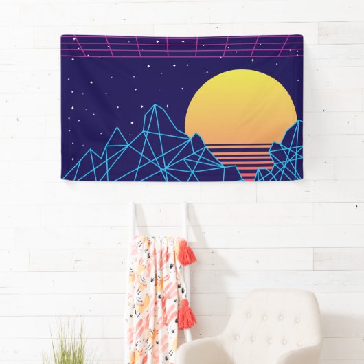 Vaporwave Sunset Banner (Insitu)