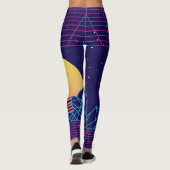 Vaporwave Sunset Leggings (Rückseite)