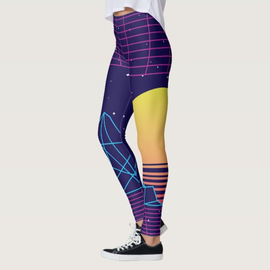Vaporwave Sunset Leggings (Links)