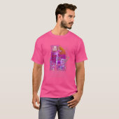 Vaporwave Synth 80er Retro-Design T-Shirt (Vorne ganz)