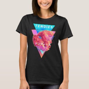 Vaporwave Tendies Chicken Tenders Japanisches Kanj T-Shirt