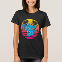 Vaporwave Valley Girl Dark T - Shirt