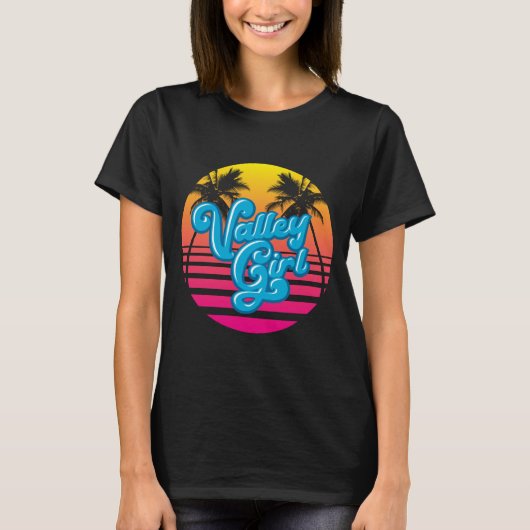 Vaporwave Valley Girl Dark T - Shirt (Vorderseite)