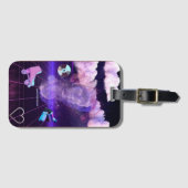 Vaporwave Vibes Gepäckanhänger (Vorderseite (Horizontal))